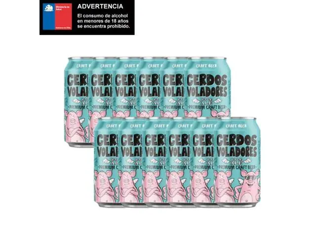 Cerveza Cerdos Voladores Pale Ale Gluten Free 6º Pack 12