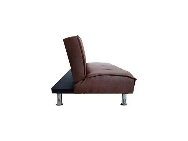 Futón Sofá Cama Ajustable 170x50x40 CM Marrón