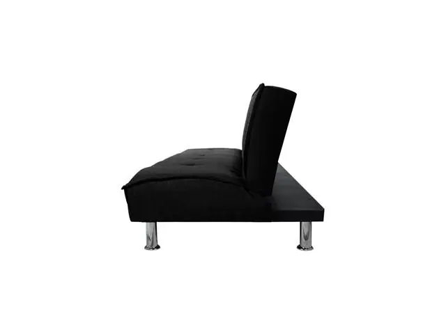 Futón Sofá Cama Ajustable 170x50x40 CM Negro
