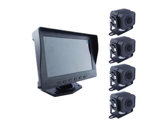 Kit 4 Cámaras Seguridad Camión DVR 7 HD