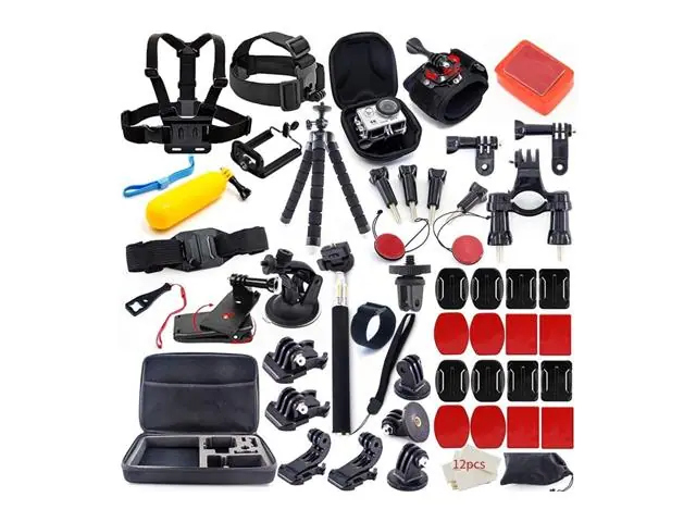 Kit 54 Accesorios Cámara Deportiva GoPro Estuche