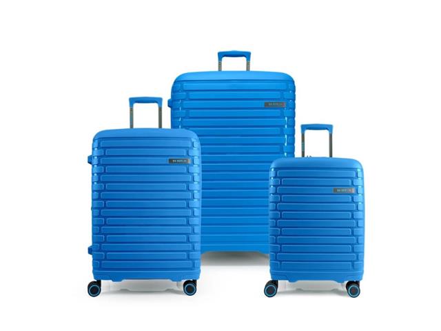 Set De 3 Maletas (Cabina+Mediana+Grande) Bg Berlin Soda Azul