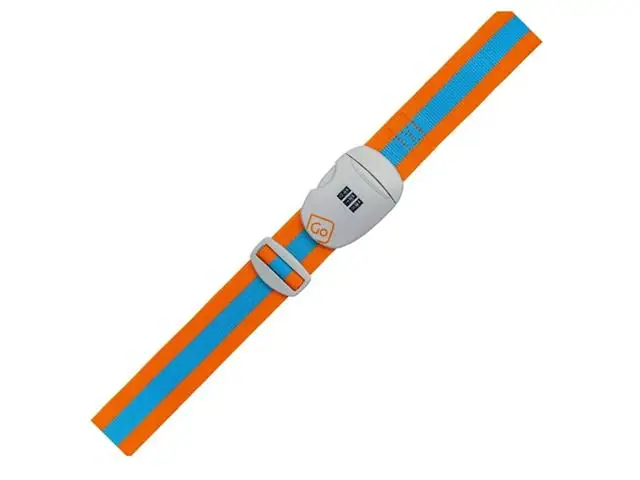 Cinta Seguridad De Equipaje Con Clave Go Travel Gt491 Naranjo