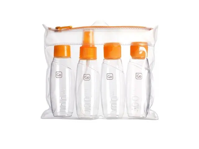 Set 4 Botellitas Para Cabina 100Ml Go Travel GT658 + Estuche