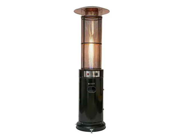 Estufa Exterior Gas Mork - Negro Calefactor Gas para Terrazas y Patios