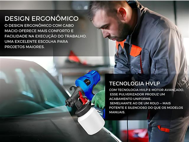 Pistola Pintura Elétrica Gadnic Pulverizadora 400W 110V - 3
