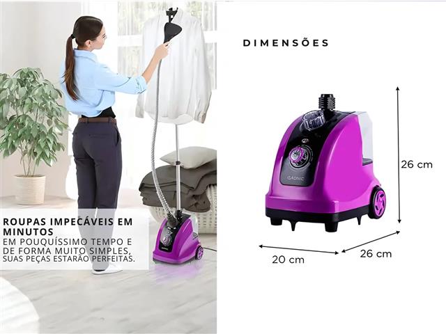Vapor e Ferro de Passar Roupa Gadnic 1800W Vertical 110V - 4