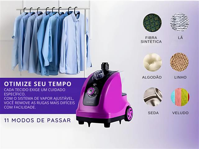 Vapor e Ferro de Passar Roupa Gadnic 1800W Vertical 110V - 3