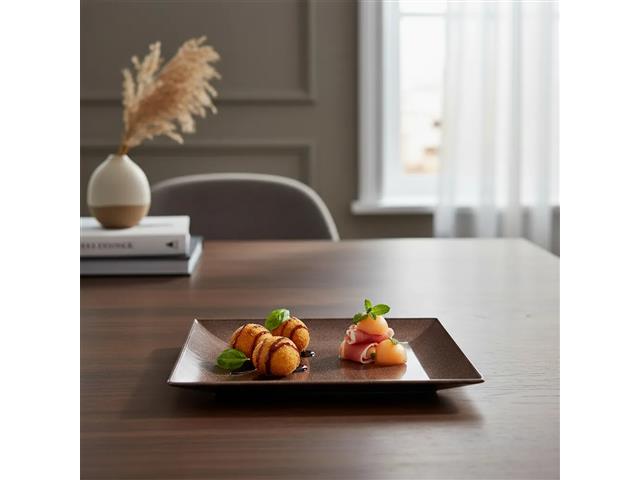 Jogo Evo Petisqueira Quadrada com 4 Peças - Imbuia - 4