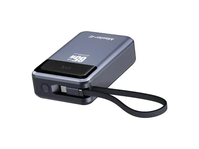 Batería Externa Power Bank Notebook 20000 Mah 65W Master-G UCP20PD65D