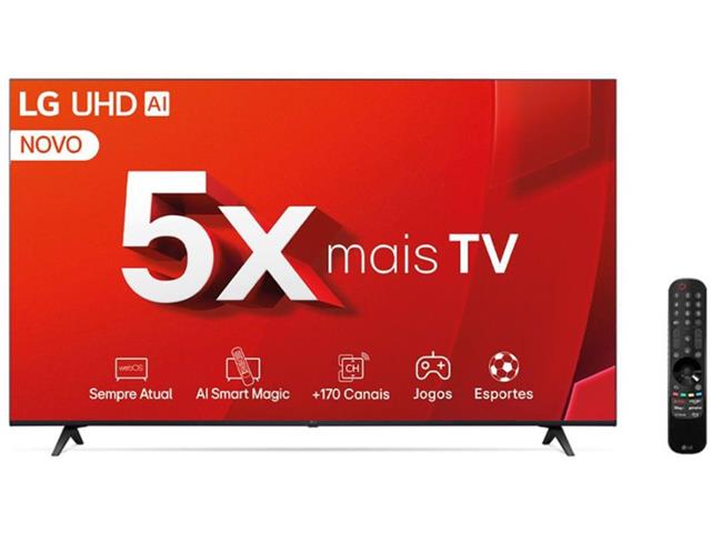 Smart TV LED 50"LG UHD 4K IA ThinQ TV HDR10 webOS 24 3HDMI Alexa Wi-Fi - 3