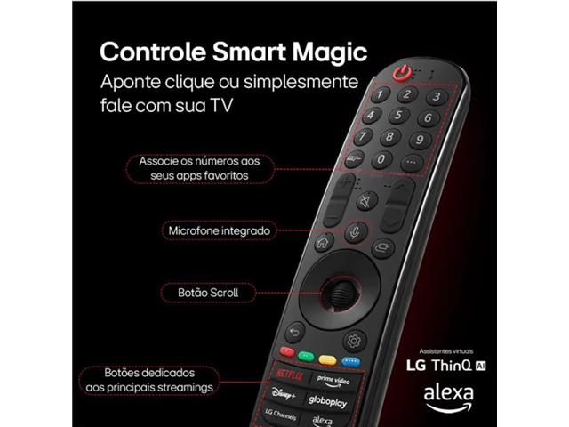 Smart TV LED 50"LG UHD 4K IA ThinQ TV HDR10 webOS 24 3HDMI Alexa Wi-Fi - 8