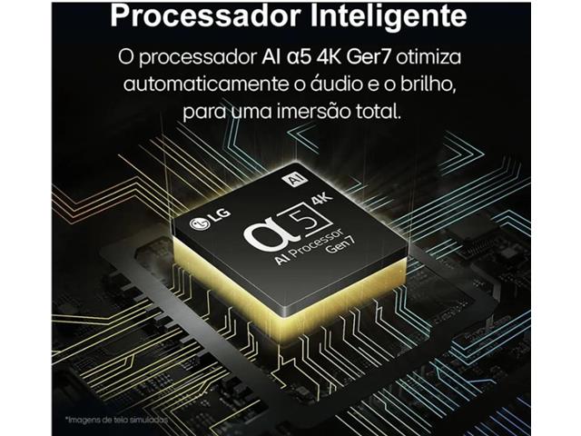 Smart TV LED 43"LG UHD 4K IA ThinQ TV HDR10 webOS 24 3HDMI Alexa Wi-Fi - 6