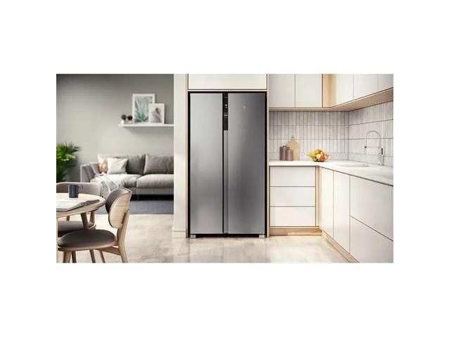 Geladeira Electrolux Frost Free Inverter 435L Side by Side Inox (IS4S) - 8