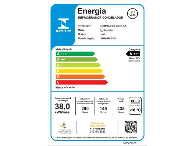 Geladeira Electrolux Frost Free Inverter 435L Side by Side Inox (IS4S) - 9
