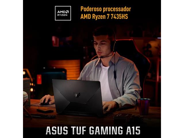 Notebook Gamer ASUS TUF A15 Ryzen7 16GB 512GB W11 156" Graphite Black - 2