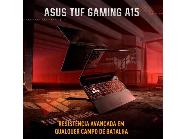 Notebook Gamer ASUS TUF A15 Ryzen7 16GB 512GB W11 156" Graphite Black - 7