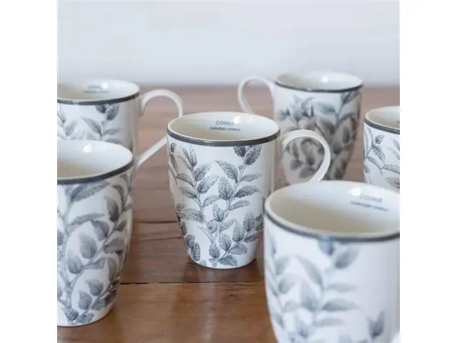 Set 6 Mugs Porcelana Coihue Klapp