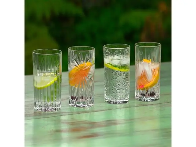 RCR Set 4 Vasos Longdrink Mixology
