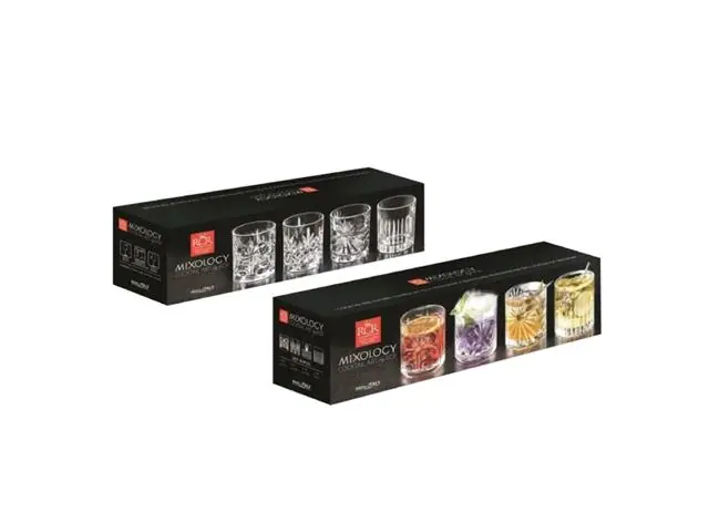 RCR Set 4 Vasos Bajos Mixology