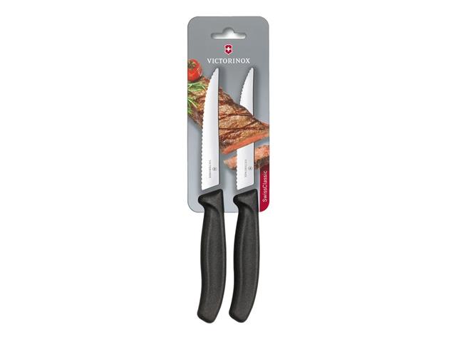 Cuchillo Cocina Swiss Classic color Negro. Hoja 12 cm. Victorinox