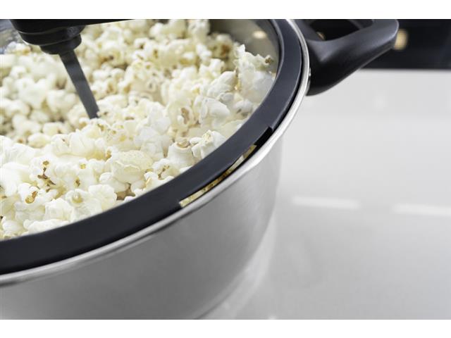 Pipoqueira Tramontina Allegra em Aço Inox e Tampa de Vidro 5,6 L - 5