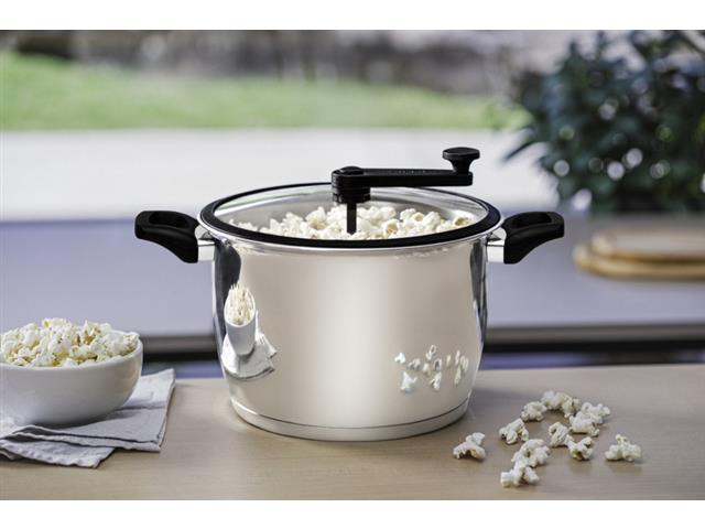 Pipoqueira Tramontina Allegra em Aço Inox e Tampa de Vidro 5,6 L - 9