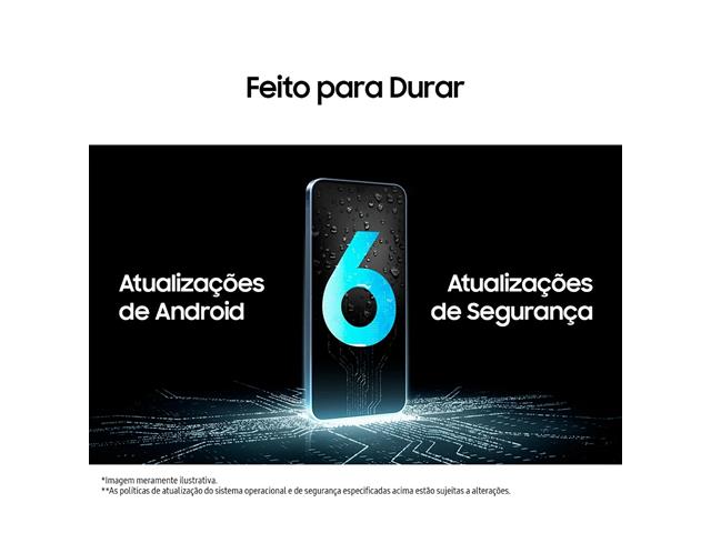 Samsung Galaxy A16 5G 128GB Azul, Tela 6.7", NFC, Android 14, 4GB RAM - 2