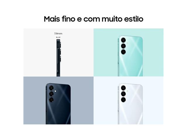 Samsung Galaxy A16 5G 128GB Azul, Tela 6.7", NFC, Android 14, 4GB RAM - 8