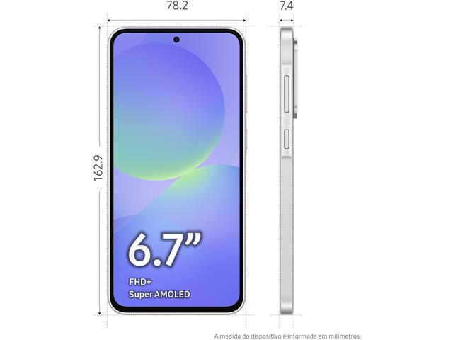 Smartphone Samsung Galaxy A36 5G Branco 128GB Tela 6.7" Câmera Tripla - 6