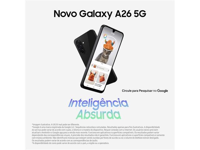 Samsung Galaxy A36 5G Branco 256GB, 8GB RAM, Câm. 50MP, Tela 6.7" - 5