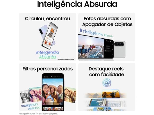 Samsung Galaxy A56 5G Preto 128GB, 8GB RAM, Câm. Tripla 50MP - 1