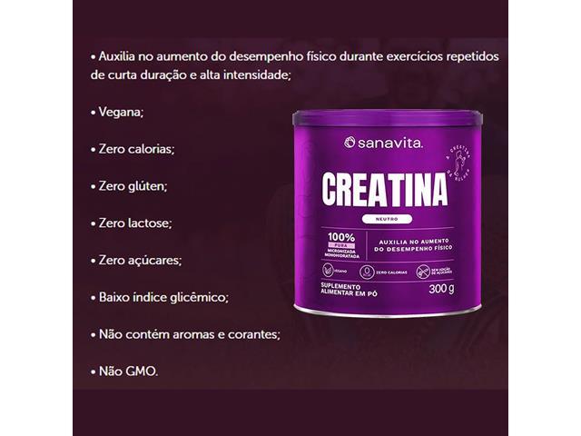 Combo 2 Creatinas 300G Sanavita  - 2