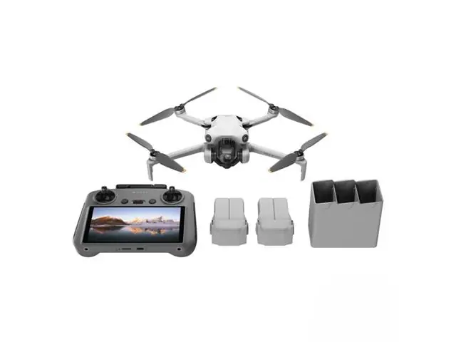 Drone Dji Mini 4 Pro Fly More Combo Plus (dji Rc 2) Color Gris