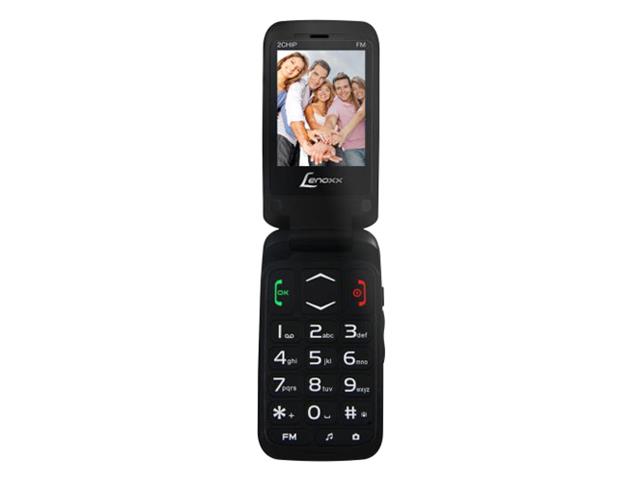 Celular Flip Dual Chip Lenoxx CX-908 Preto