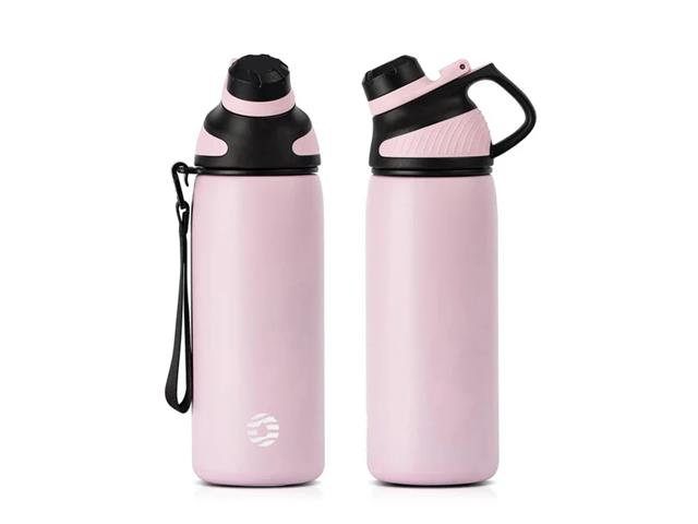 Tomatodo insulado FJBottle Tritán 600 ml, Rosado