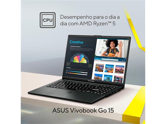 NOTEBOOK ASUS E1504 RYZEN 3 7320U 8GB 256GB SSD 15.6" W11 - 2