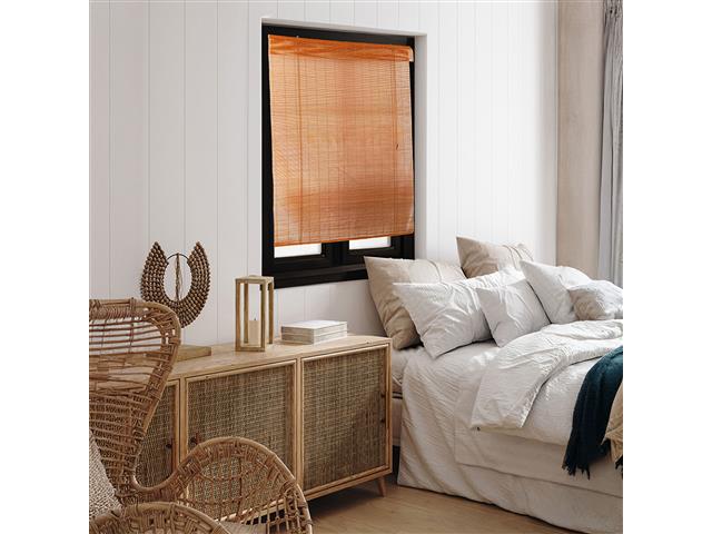 Colecao Hanoy Persiana Rolo Bambu 120X160 Cor Cedro - 1