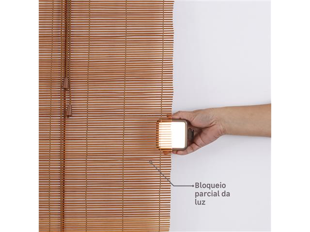 Colecao Hanoy Persiana Rolo Bambu 120X160 Cor Cedro - 5