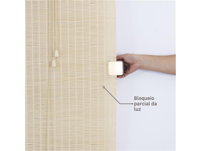 Colecao Bauhaus Persiana Rolo Bambu 140X160 Cor Fresno - 5
