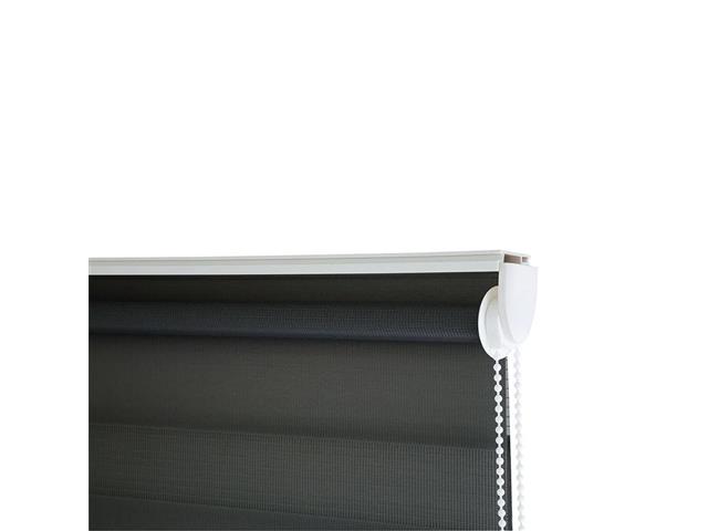 Zebra Persiana Rolo Dupla 140X160 Preta - 2