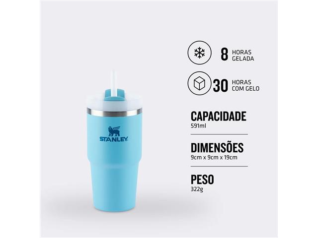 Copo Térmico Quencher 2.0 591ml Pool Stanley - 4