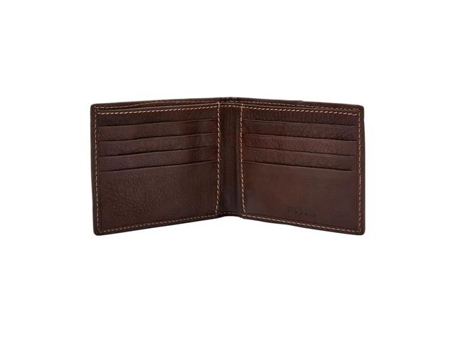 Billetera Fossil Neel Bifold de Cuero para Hombre, Marrón