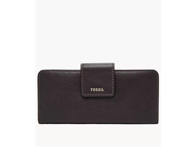 Billetera Fossil Madison Slim para Mujer, Negro