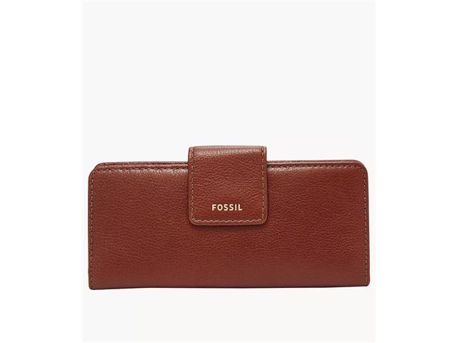 Billetera Fossil Madison Slim para Mujer, Marrón