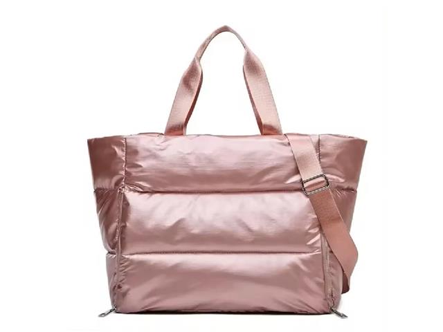 Bolso Puffer Impermeable Makeway para Mujer, Rosa