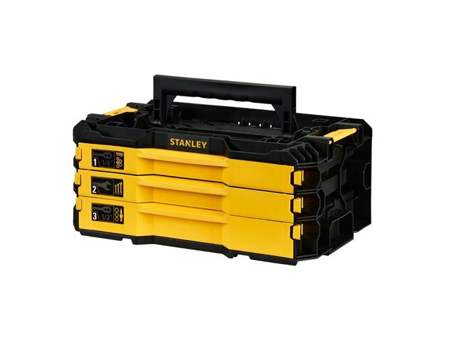 Caixa com 3 Gavetas Stanley e Jogo de 126 Peças - 3