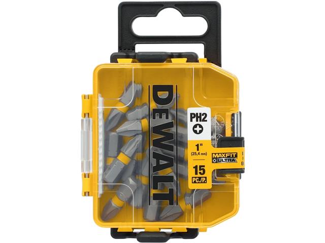 Estojo de Pontas Phillips DeWalt MaxFit #2 15 Peças