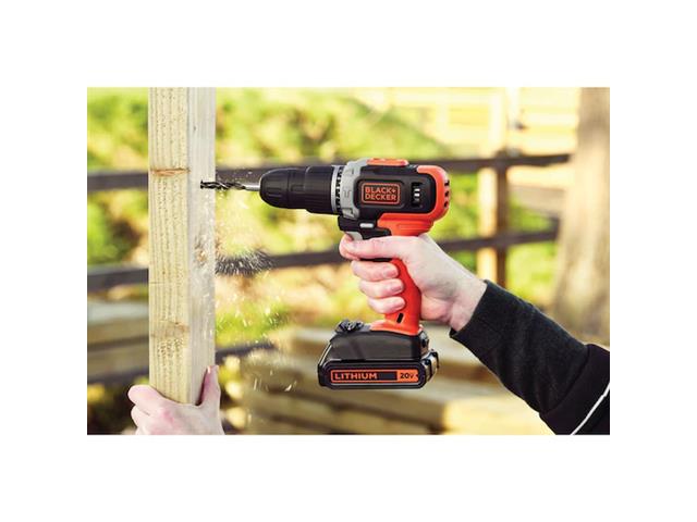 Parafusadeira Impacto Black+Decker 20V 1 Bateria - 4