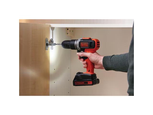 Parafusadeira Impacto Black+Decker 20V 1 Bateria - 6